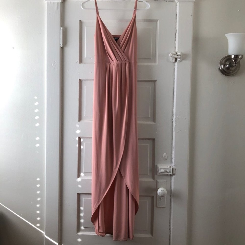 Express Pink Wrap Dress